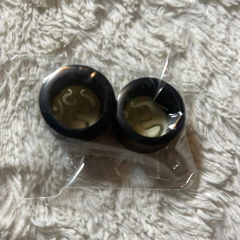 Aum Om Ohm hindu plugs multiple gauges availableNEW